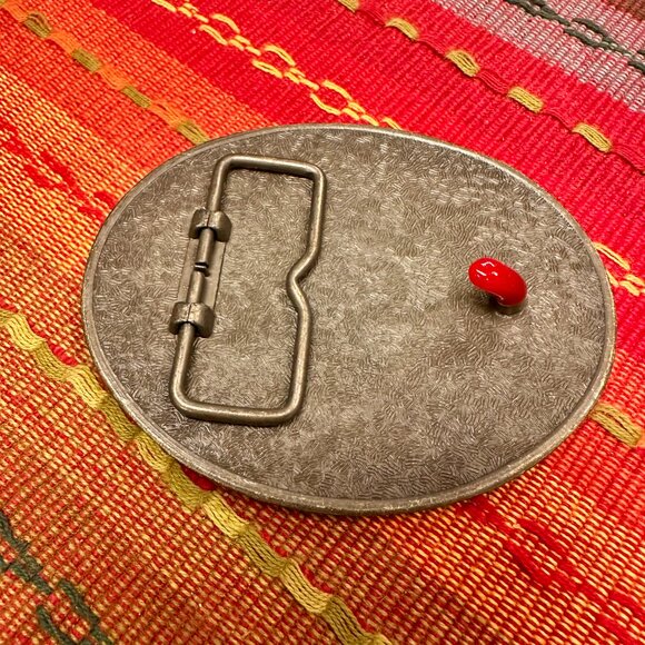 Vintage NOS 1984 NRA National Rifle Life Member Gun Brass Belt Buckle - Picture 2 of 3